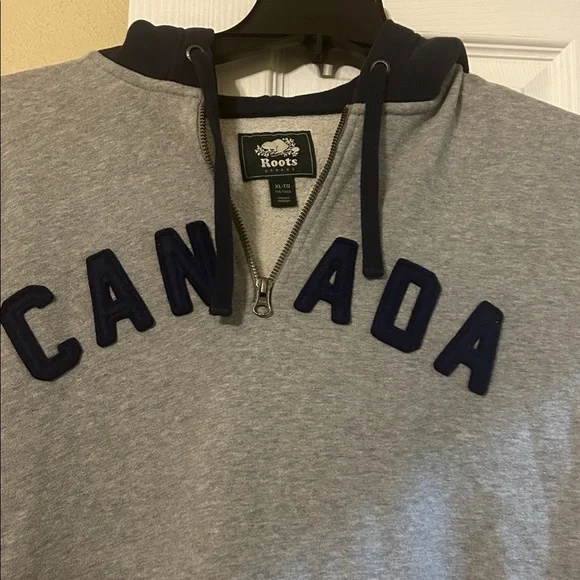 Roots Gray and Black Zip-Up Hoodie - Picture 3 of 8